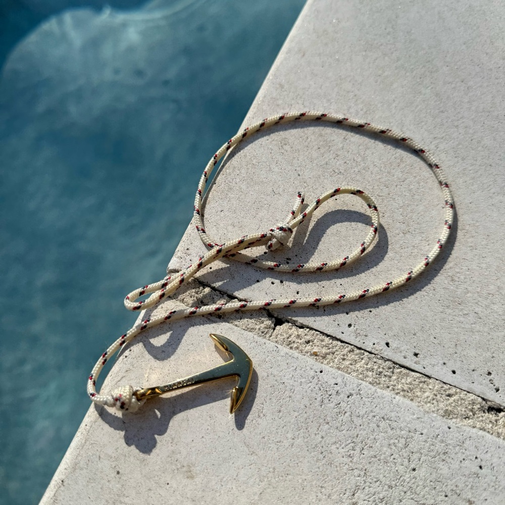 Miansai Anchor Rope Bracelet (Gold) View 4